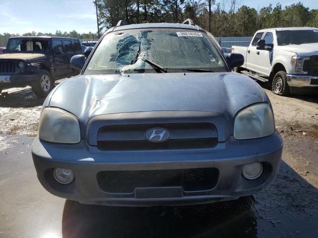 KM8SC13E56U111153 - 2006 HYUNDAI SANTA FE GLS BLUE photo 5