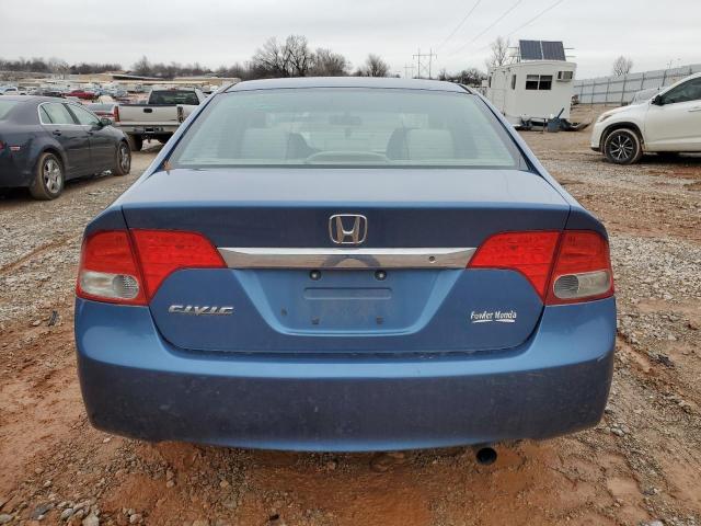 19XFA16529E038740 - 2009 HONDA CIVIC LX BLUE photo 6