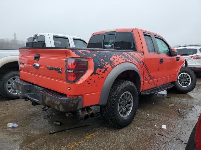 1FTEX1EV1AFA52585 - 2010 FORD F150 SUPER CAB ORANGE photo 3