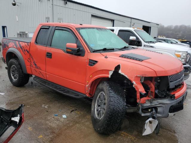 1FTEX1EV1AFA52585 - 2010 FORD F150 SUPER CAB ORANGE photo 4