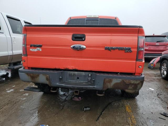 1FTEX1EV1AFA52585 - 2010 FORD F150 SUPER CAB ORANGE photo 6