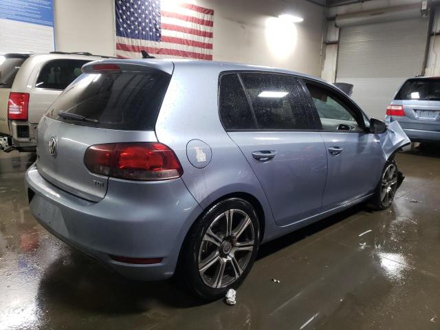 WVWDM7AJ8BW251645 - 2011 VOLKSWAGEN GOLF BLUE photo 3