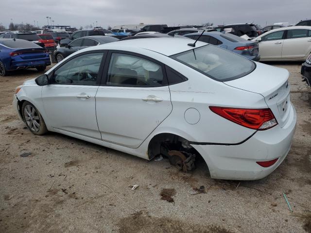 KMHCU4AE2EU599997 - 2014 HYUNDAI ACCENT GLS WHITE photo 2