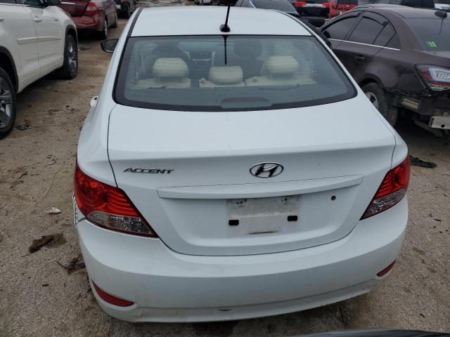 KMHCU4AE2EU599997 - 2014 HYUNDAI ACCENT GLS WHITE photo 6