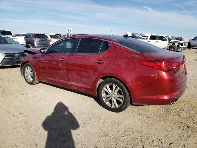 5XXGN4A76DG144630 - 2013 KIA OPTIMA EX RED photo 2