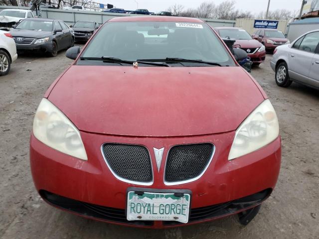 1G2ZH58N574247339 - 2007 PONTIAC G6 GT RED photo 5