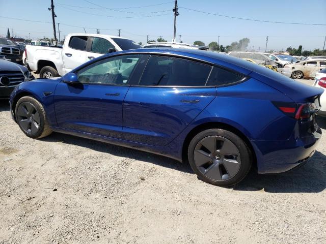 5YJ3E1EAXMF046173 - 2021 TESLA MODEL 3 BLUE photo 2