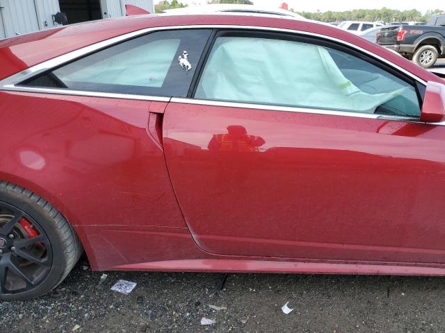 1G6DV1EP6D0150878 - 2013 CADILLAC CTS-V RED photo 10