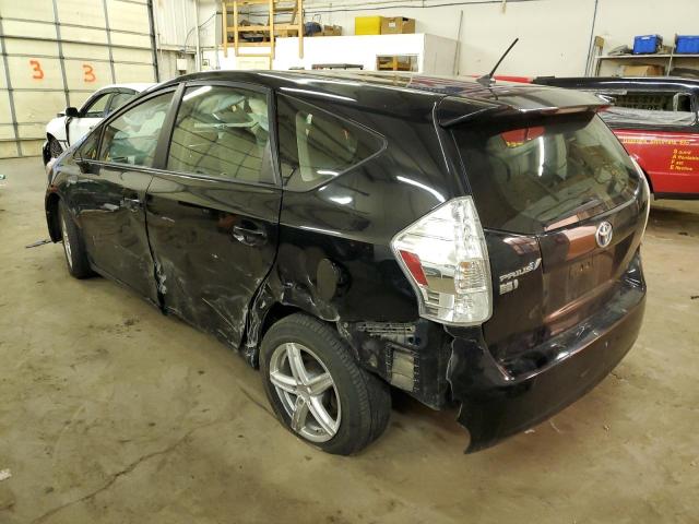 JTDZN3EU1C3051807 - 2012 TOYOTA PRIUS V BLACK photo 2