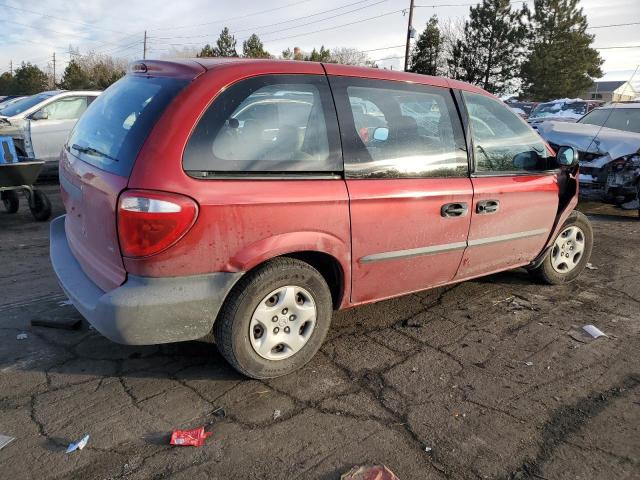 1B4GP15B52B614363 - 2002 DODGE CARAVAN EC RED photo 3