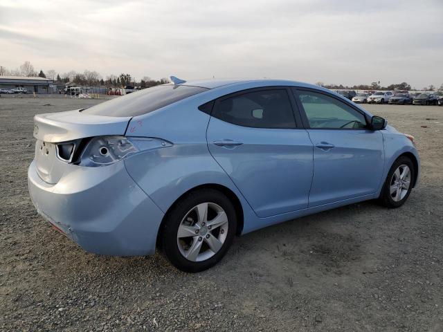 KMHDH4AE4DU507215 - 2013 HYUNDAI ELANTRA GLS BLUE photo 3