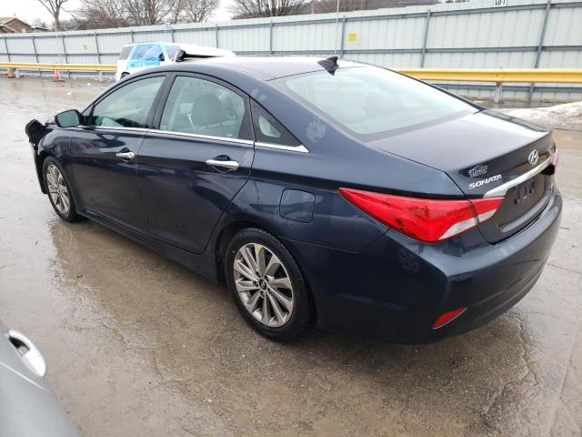 5NPEC4AC1EH825083 - 2014 HYUNDAI SONATA SE BLUE photo 2