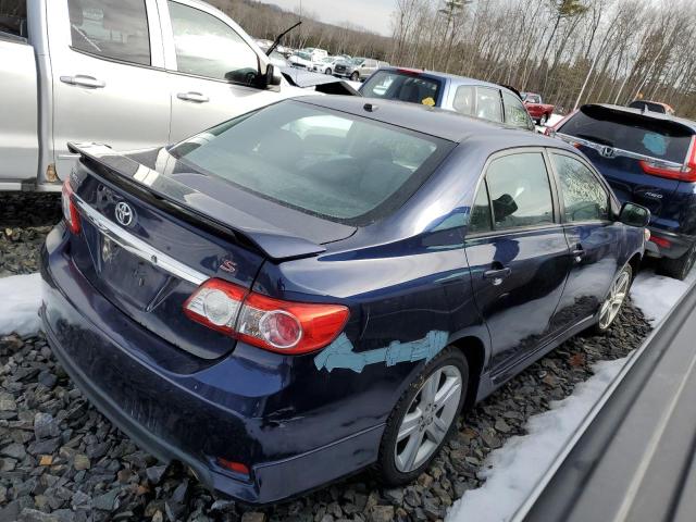 2T1BU4EE6DC030267 - 2013 TOYOTA COROLLA BASE BLUE photo 3