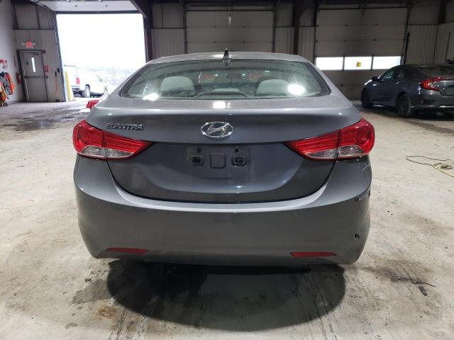 5NPDH4AEXDH352944 - 2013 HYUNDAI ELANTRA GLS GRAY photo 6