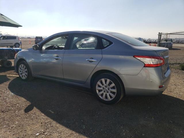 3N1AB7AP6EY338599 - 2014 NISSAN SENTRA S SILVER photo 2