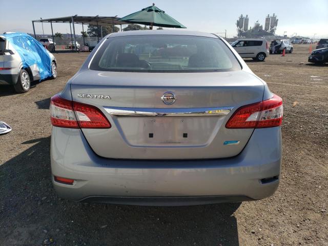 3N1AB7AP6EY338599 - 2014 NISSAN SENTRA S SILVER photo 6