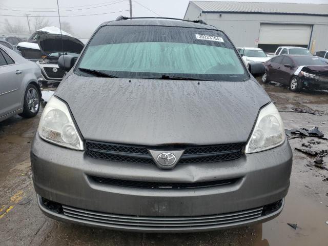 5TDZA23C75S254203 - 2005 TOYOTA SIENNA CE GRAY photo 5