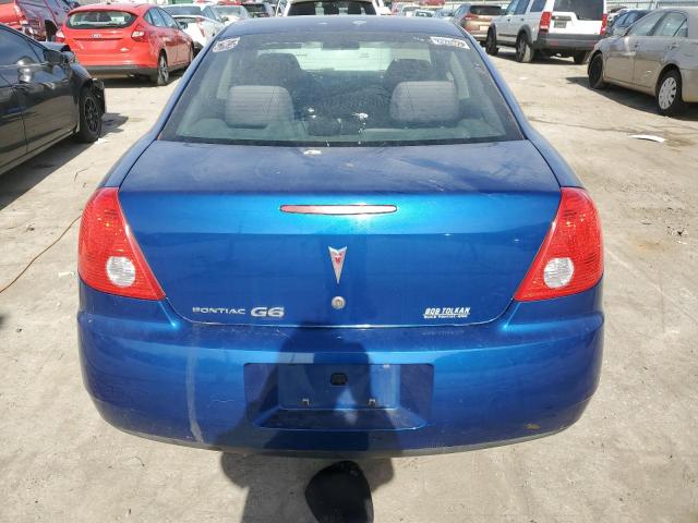 1G2ZG58B074261528 - 2007 PONTIAC G6 BASE BLUE photo 6