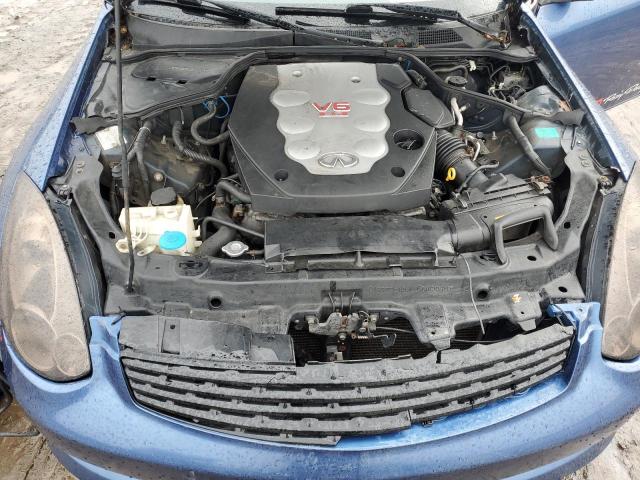 JNKCV54E16M719081 - 2006 INFINITI G35 BLUE photo 11