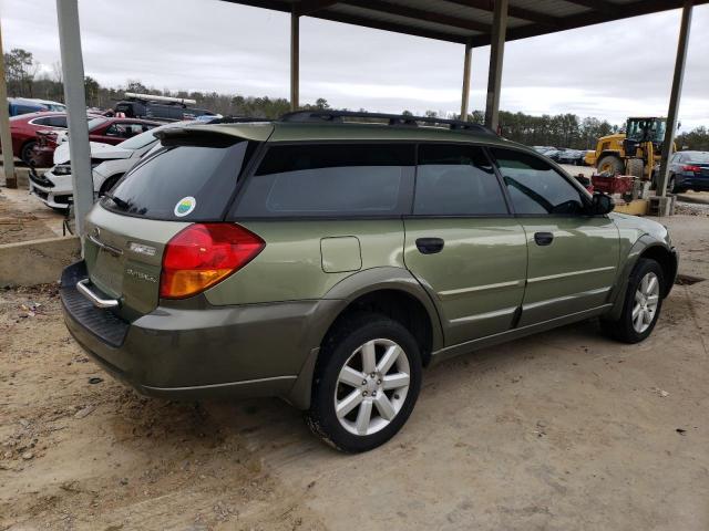 4S4BP61C177344997 - 2007 SUBARU LEGACY OUTBACK 2.5I GREEN photo 3