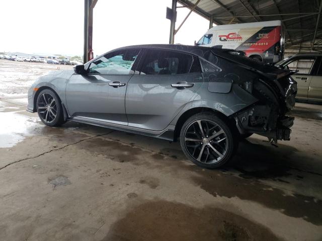 SHHFK7H94MU223776 - 2021 HONDA CIVIC SPORT TOURING GRAY photo 2