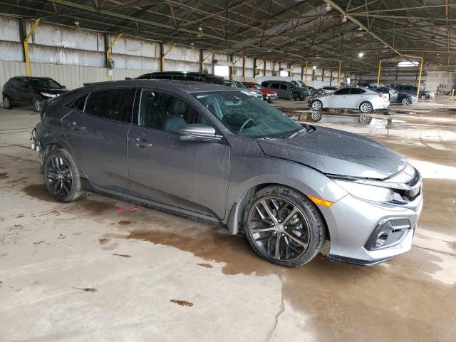 SHHFK7H94MU223776 - 2021 HONDA CIVIC SPORT TOURING GRAY photo 4