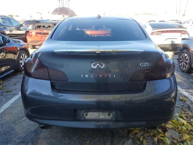 JN1DV6AP6CM700994 - 2012 INFINITI G25 BASE GRAY photo 6