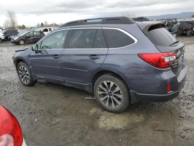 4S4BSENC7G3271662 - 2016 SUBARU OUTBACK 3.6R LIMITED BLUE photo 2