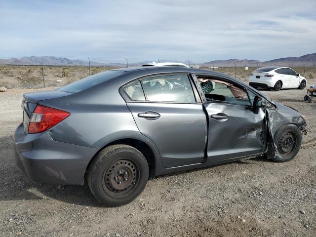 2HGFB2F53CH593647 - 2012 HONDA CIVIC LX GRAY photo 3