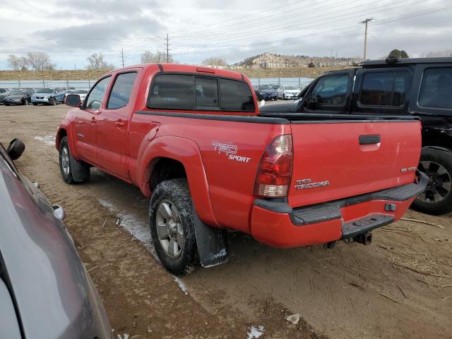 5TEMU52N56Z296783 - 2006 TOYOTA TACOMA DOUBLE CAB LONG BED RED photo 2