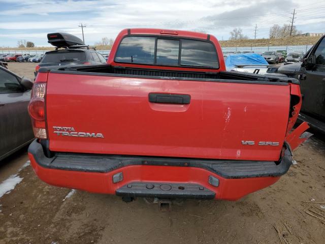 5TEMU52N56Z296783 - 2006 TOYOTA TACOMA DOUBLE CAB LONG BED RED photo 6