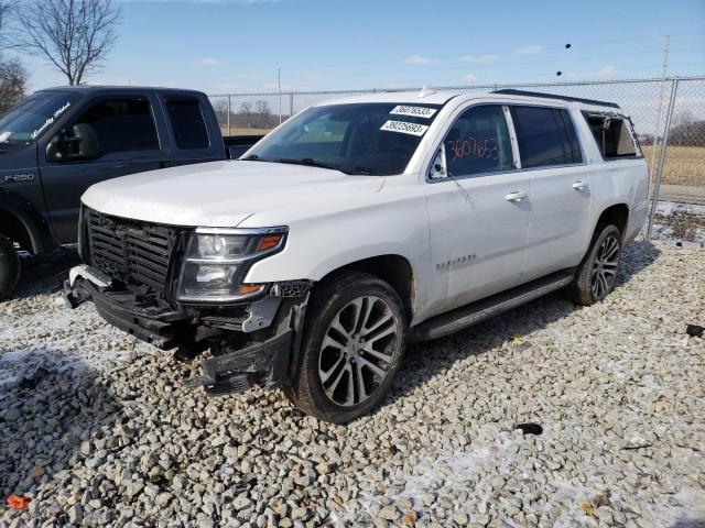 1GNSKHKC1JR385632 - 2018 CHEVROLET SUBURBAN K1500 LT WHITE photo 1