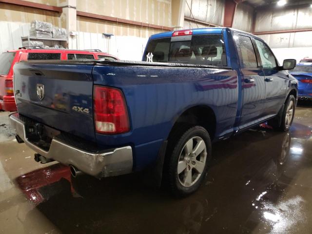 1D7RV1GT9AS145676 - 2010 DODGE RAM 1500 BLUE photo 3