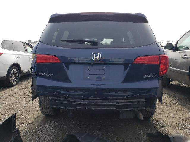 5FNYF6H6XJB062831 - 2018 HONDA PILOT EXL BLUE photo 6