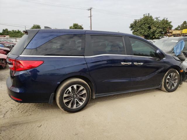 5FNRL6H75NB009661 - 2022 HONDA ODYSSEY EXL BLUE photo 3