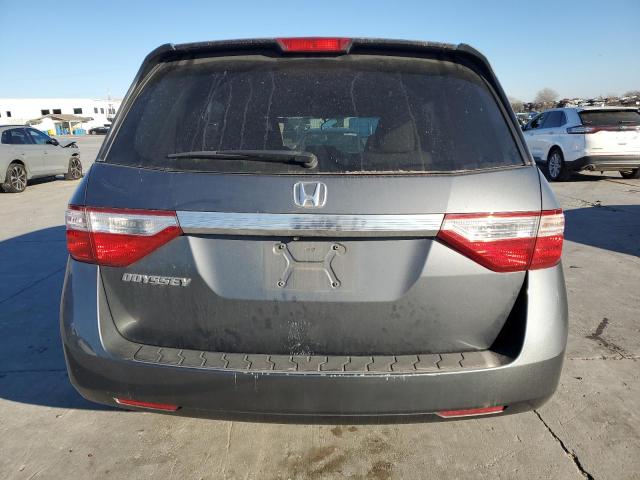 5FNRL5H48DB067942 - 2013 HONDA ODYSSEY EX GRAY photo 6