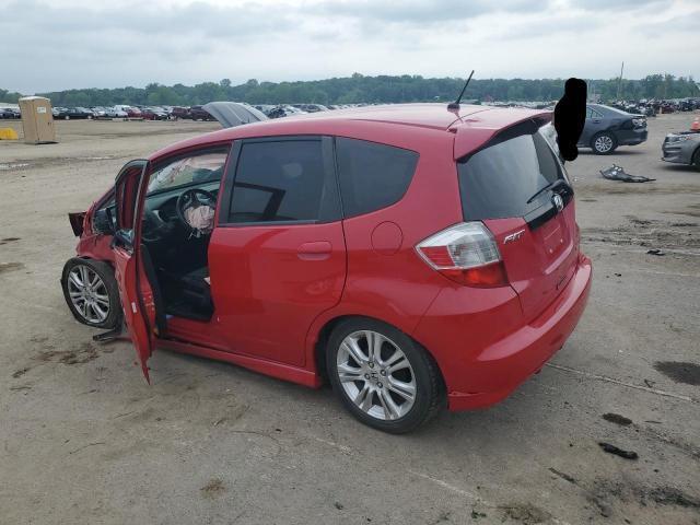 JHMGE88439S043818 - 2009 HONDA FIT SPORT RED photo 2