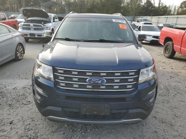 1FM5K7D88HGD76825 - 2017 FORD EXPLORER XLT BLUE photo 5