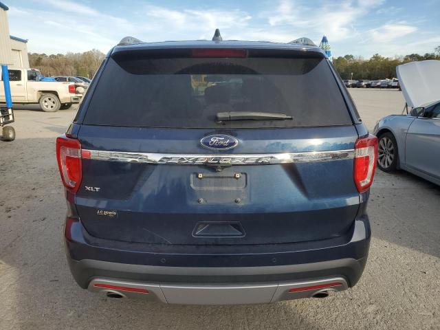 1FM5K7D88HGD76825 - 2017 FORD EXPLORER XLT BLUE photo 6