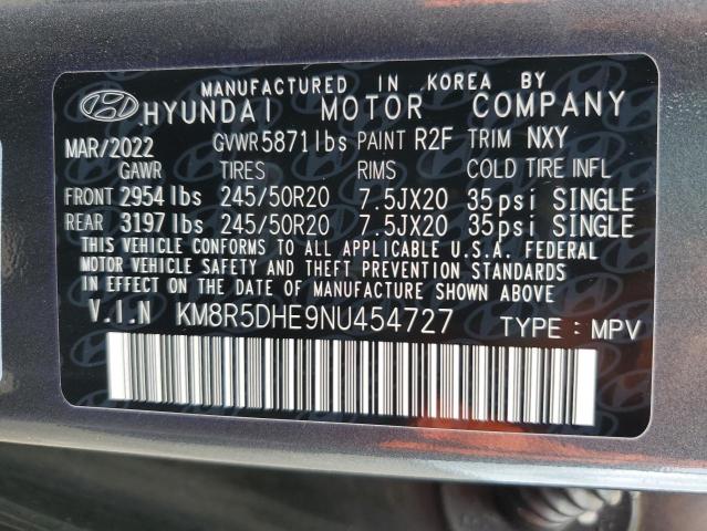 KM8R5DHE9NU454727 - 2022 HYUNDAI PALISADE LIMITED GREEN photo 14