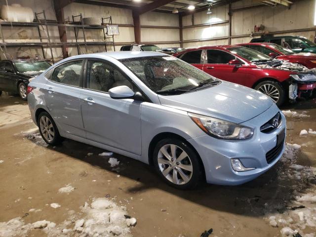 KMHCU4AE7CU196322 - 2012 HYUNDAI ACCENT GLS BLUE photo 4