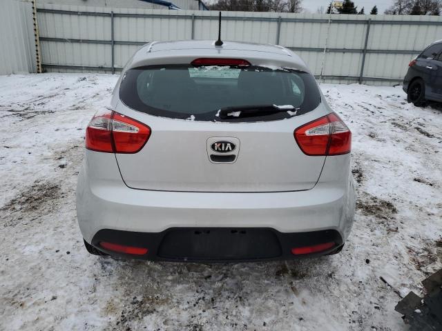 KNADM5A3XE6339023 - 2014 KIA RIO LX SILVER photo 6