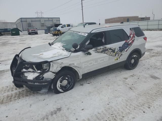 1FM5K8AR5JGC75637 - 2018 FORD EXPLORER POLICE INTERCEPTOR SILVER photo 1