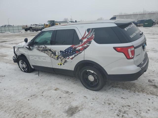 1FM5K8AR5JGC75637 - 2018 FORD EXPLORER POLICE INTERCEPTOR SILVER photo 2