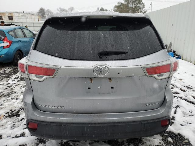 5TDJKRFH7GS503726 - 2016 TOYOTA HIGHLANDER XLE Gümüş foto 6