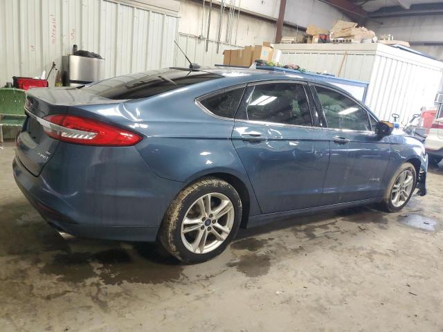 3FA6P0LU0JR101616 - 2018 FORD FUSION SE HYBRID BLUE photo 3