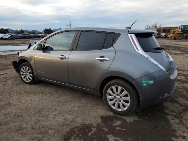 1N4AZ0CP3FC328447 - 2015 NISSAN LEAF S GRAY photo 2