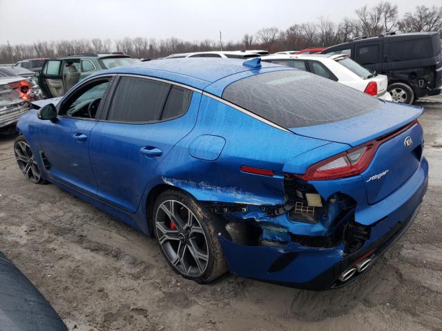 KNAE35LCXK6059411 - 2019 KIA STINGER GT BLUE photo 2