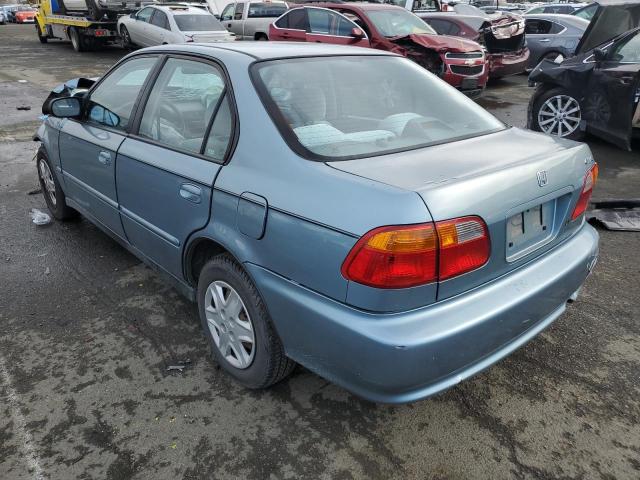 2HGEJ6616YH565531 - 2000 HONDA CIVIC BASE BLUE photo 2