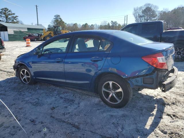 2HGFB2F84CH513184 - 2012 HONDA CIVIC EX BLUE photo 2